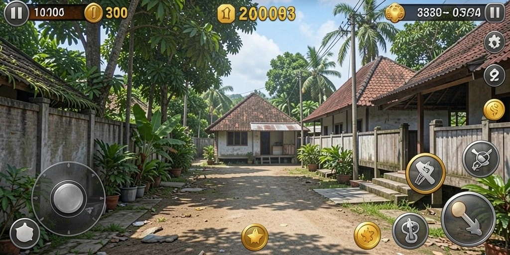 Tampilan awal game yang menarik dan interaktif.