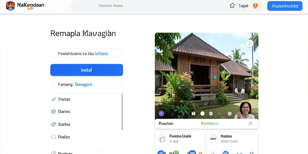 Antarmuka utama WAJAN4D yang ceria dan menarik.